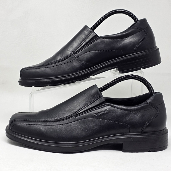 Ecco Dress Shoes Men\'s Size 7-7.5 EU 41 Black Helsinki 2.0  Apron Toe Slip On main image 6